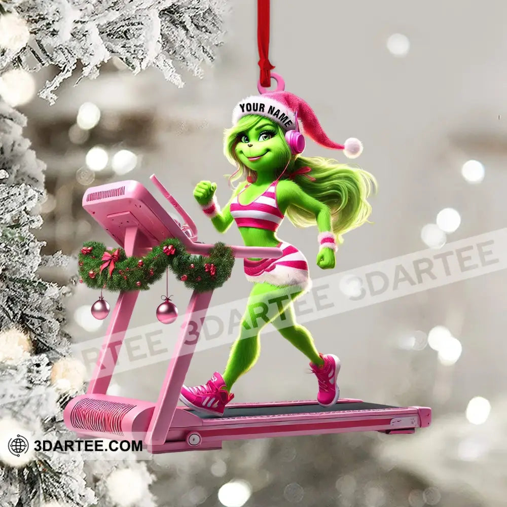 ELF Treadmill Decor Christmas Ornament Personalized Ornament Ornament