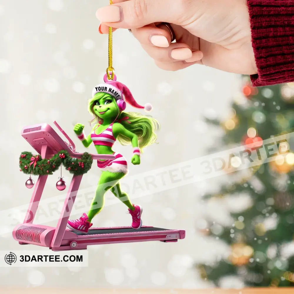 ELF Treadmill Decor Christmas Ornament Personalized Ornament Ornament