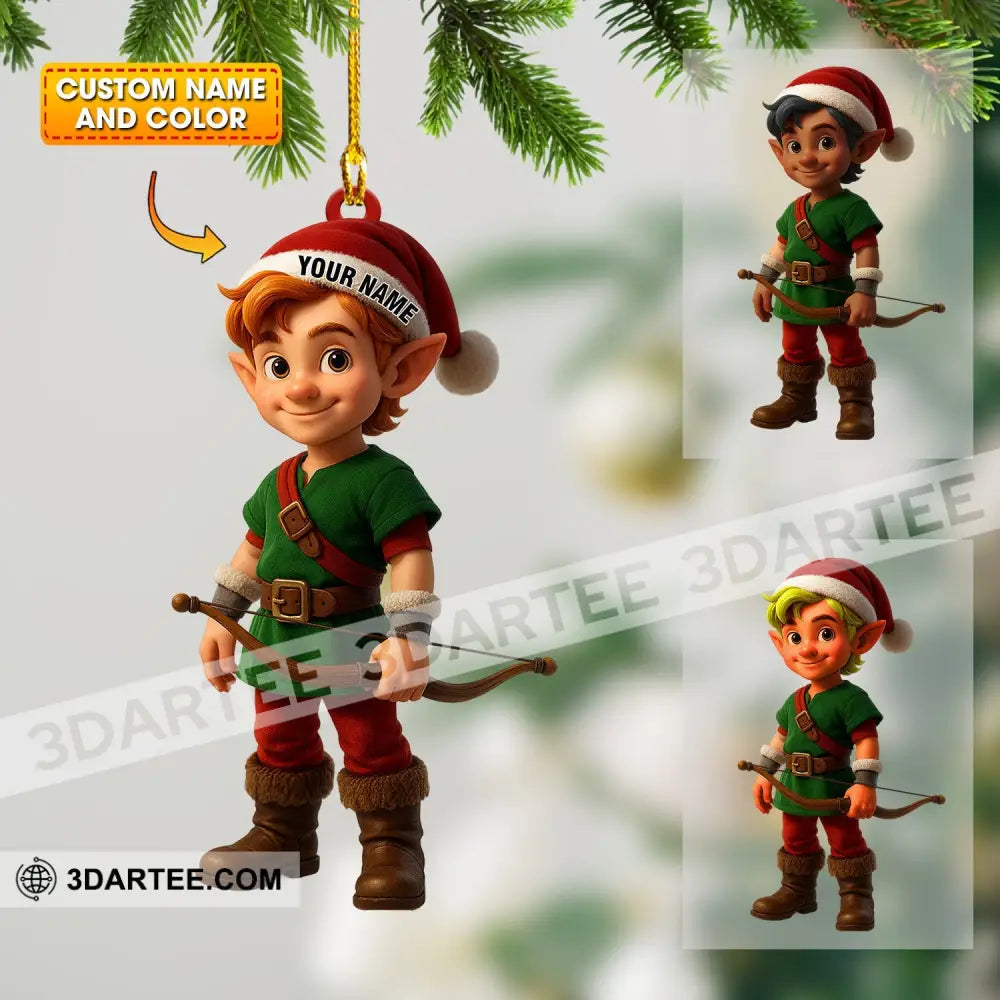 ELF Victor Christmas Home Decor Christmas Ornament Personalized Ornament 3.54’’ / 1 Ornament Ornament