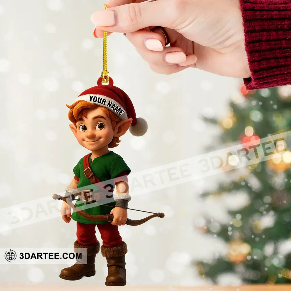ELF Victor Christmas Home Decor Christmas Ornament Personalized Ornament Ornament