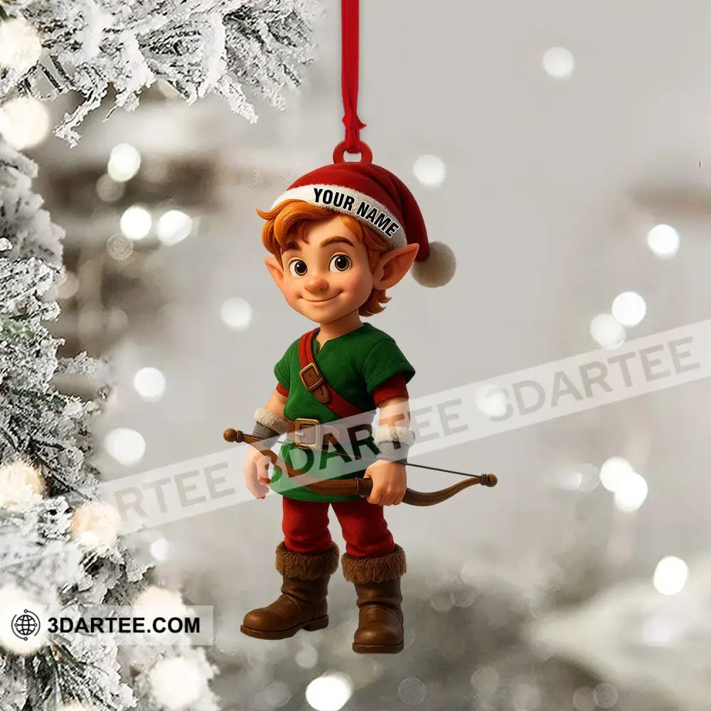 ELF Victor Christmas Home Decor Christmas Ornament Personalized Ornament Ornament