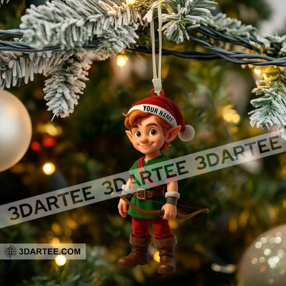 ELF Victor Christmas Home Decor Christmas Ornament Personalized Ornament Ornament