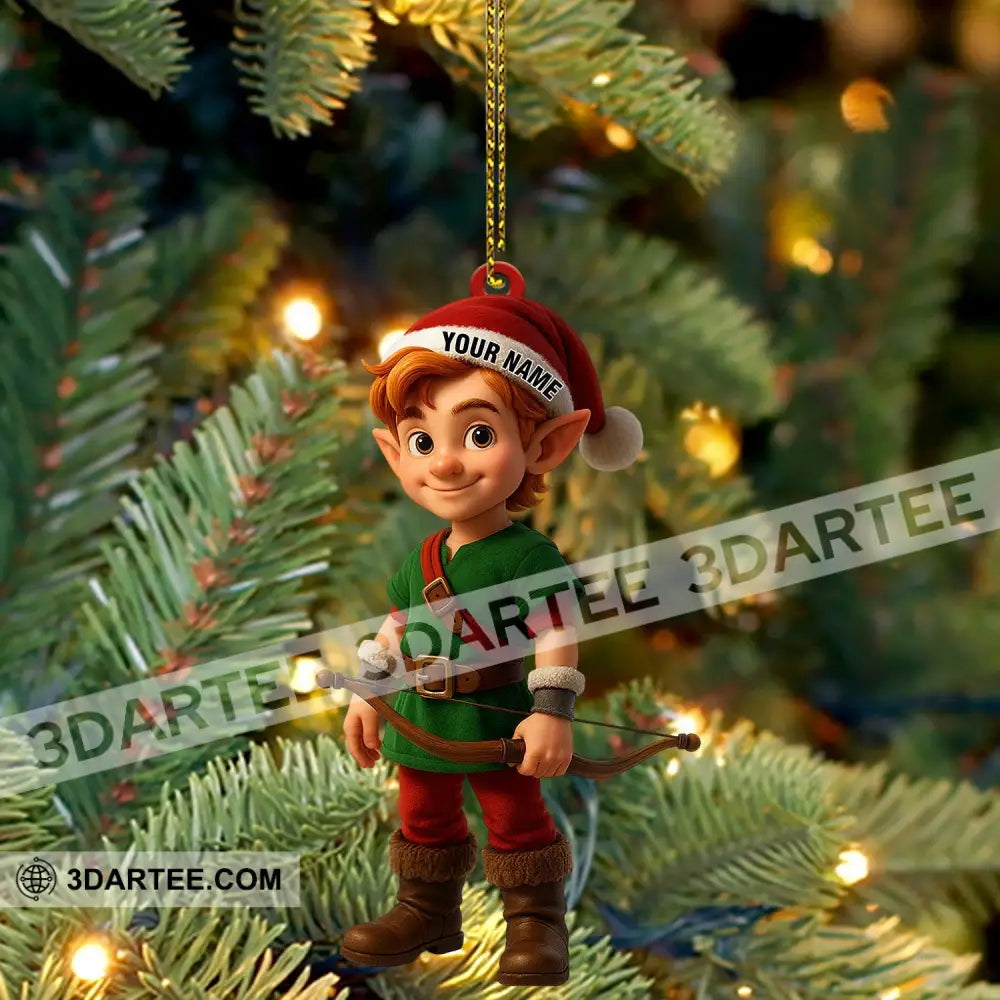 ELF Victor Christmas Home Decor Christmas Ornament Personalized Ornament Ornament