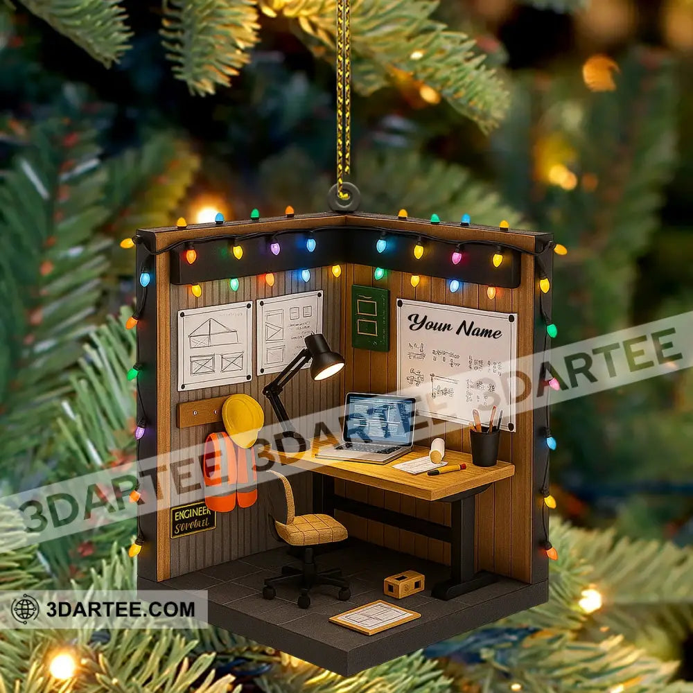 Engineer Corner Home Decor Christmas Ornament Personalized Ornament Ornament