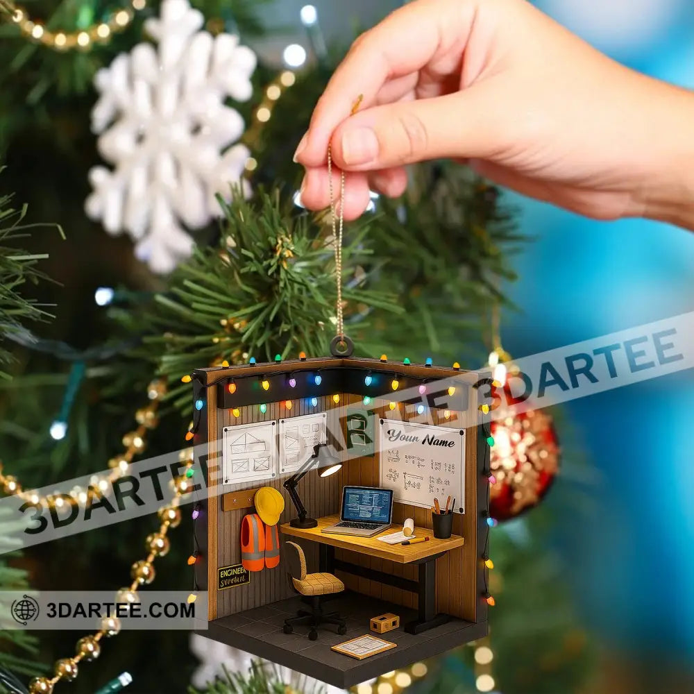 Engineer Corner Home Decor Christmas Ornament Personalized Ornament Ornament