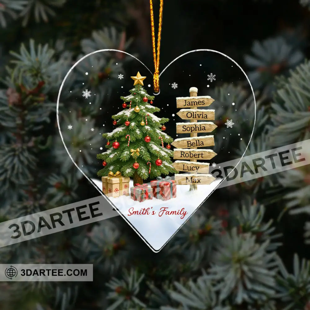 Family Home Decor Christmas Ornament Personalized Ornament Ornament