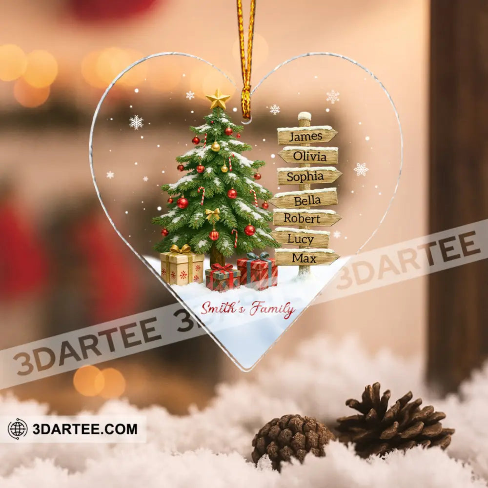 Family Home Decor Christmas Ornament Personalized Ornament Ornament