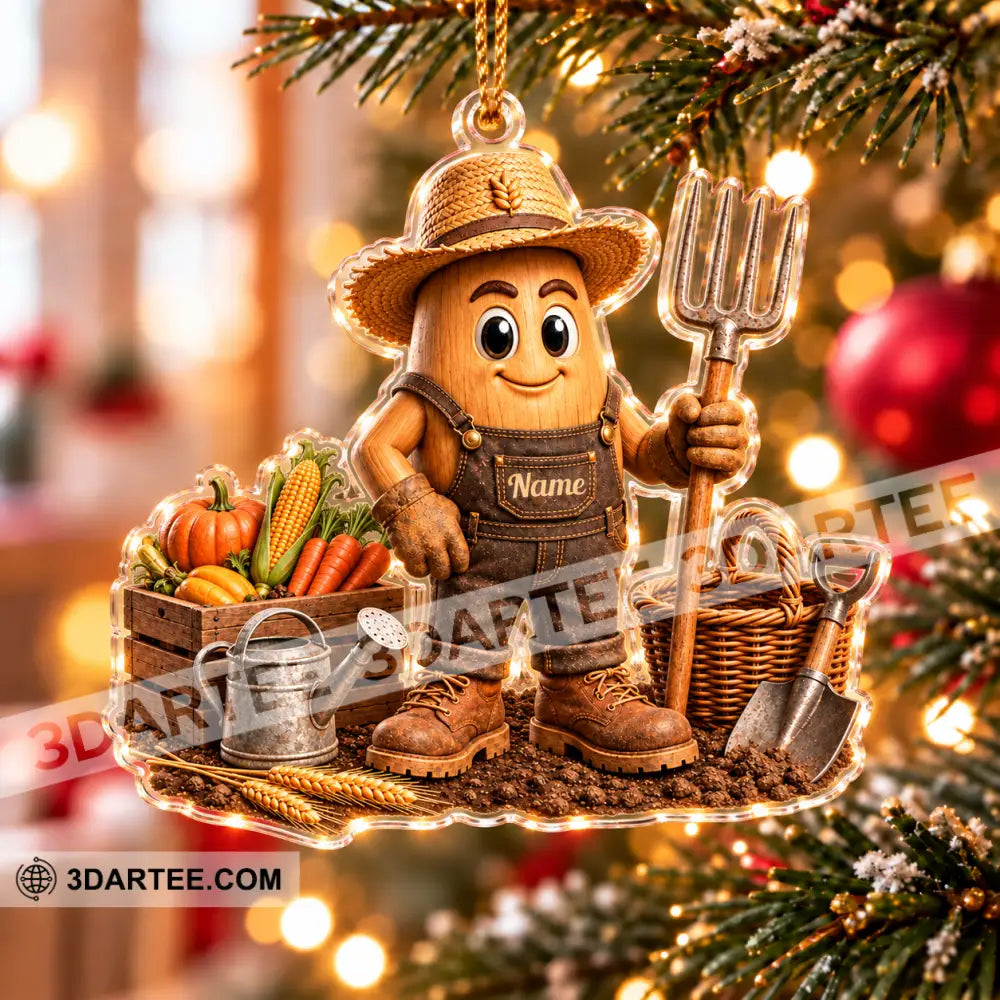 Farmer Home Decor Christmas Ornament Personalized Ornament - Ornament