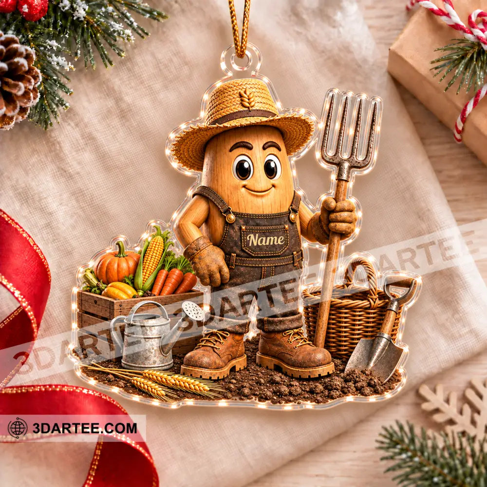 Farmer Home Decor Christmas Ornament Personalized Ornament - Ornament