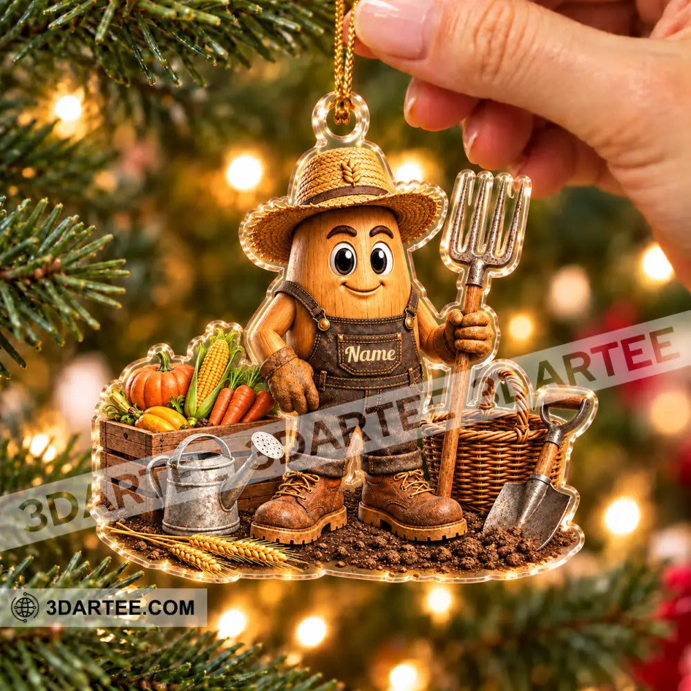 Farmer Home Decor Christmas Ornament Personalized Ornament - Ornament