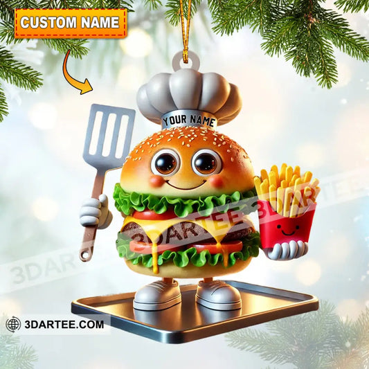 Fast Food Home Decor Christmas Ornament Personalized Ornament 3.54’’ / 1 Ornament Ornament