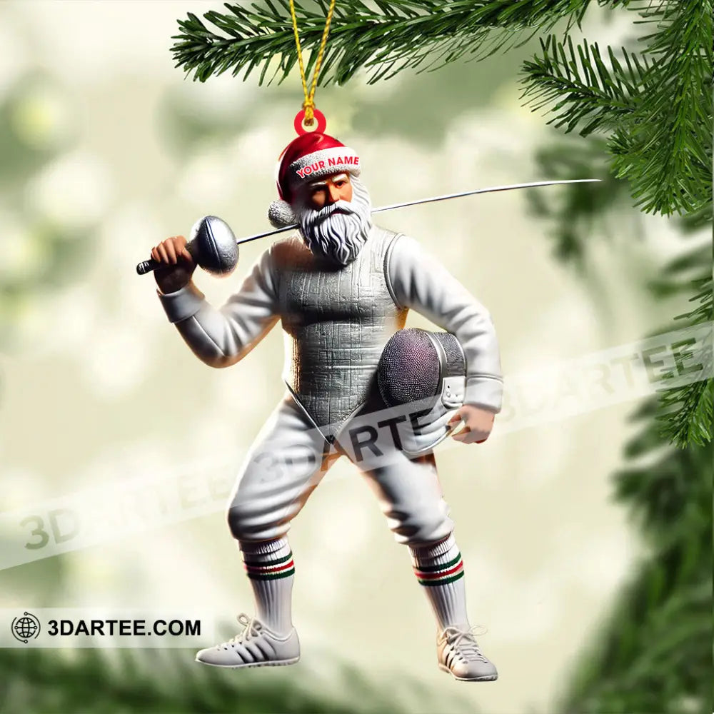 Fencing Christmas Ornament Personalized Ornament Ornament