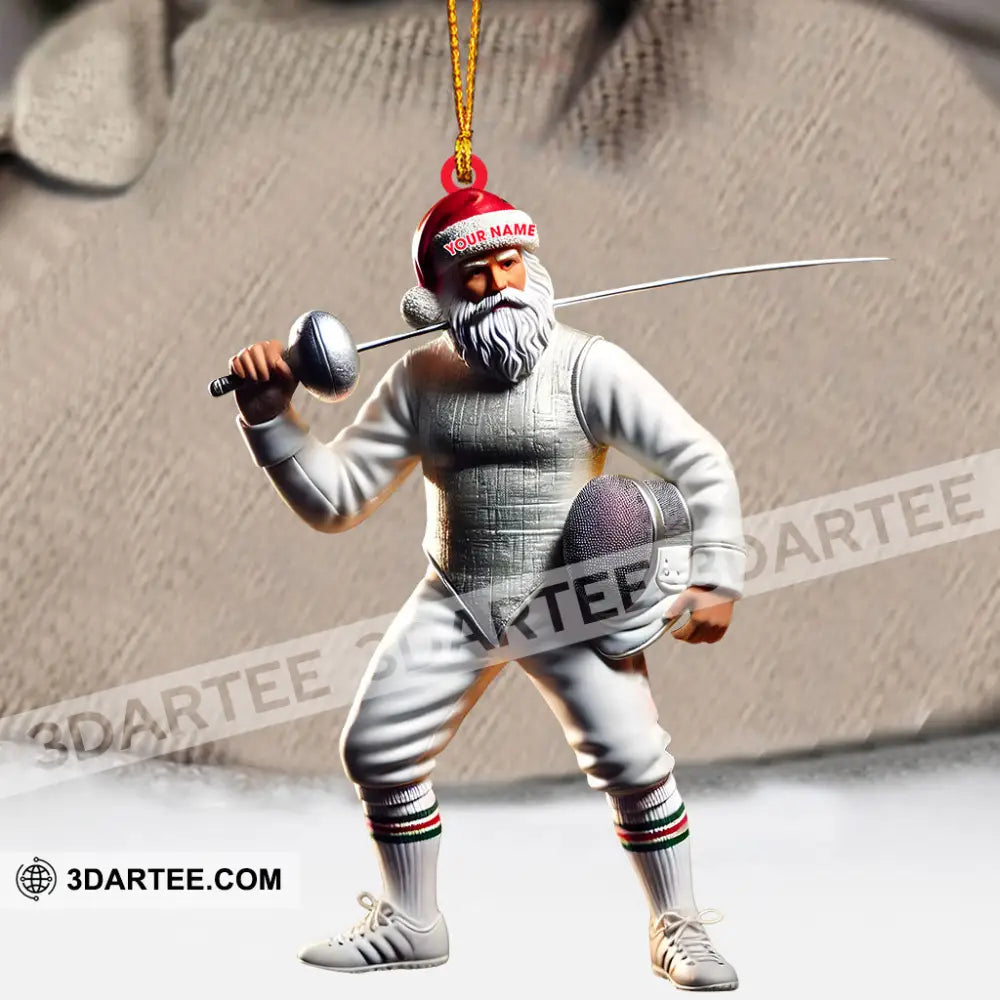 Fencing Christmas Ornament Personalized Ornament Ornament