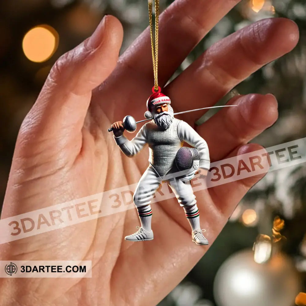 Fencing Christmas Ornament Personalized Ornament Ornament