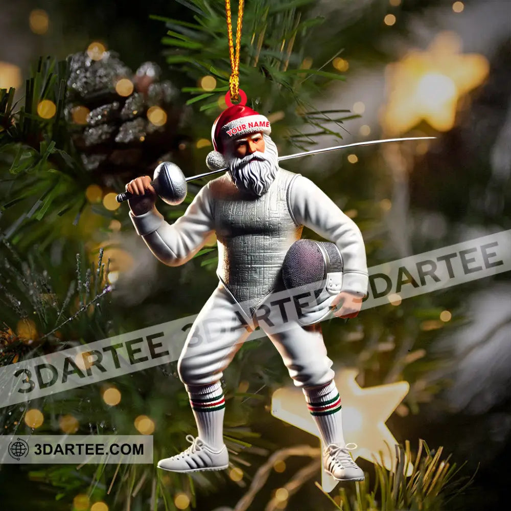 Fencing Christmas Ornament Personalized Ornament Ornament