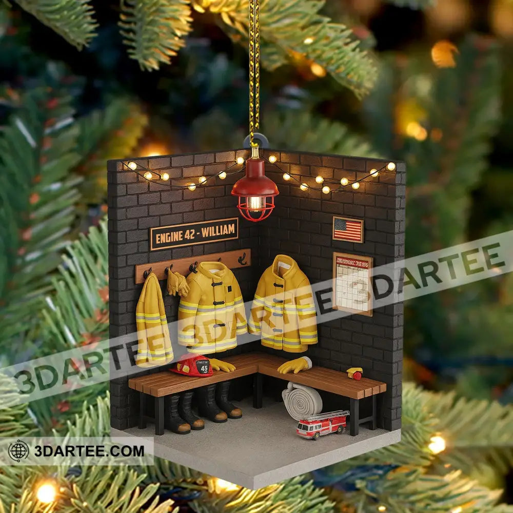 Fireman Corner Home Decor Christmas Ornament Personalized Ornament Ornament
