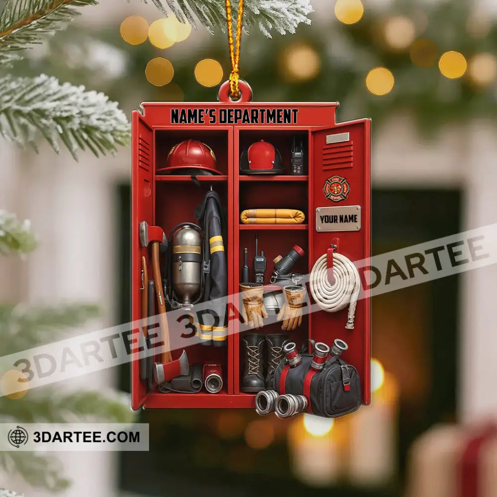 Fireman Corner Home Decor Christmas Ornament Personalized Ornament Ornament