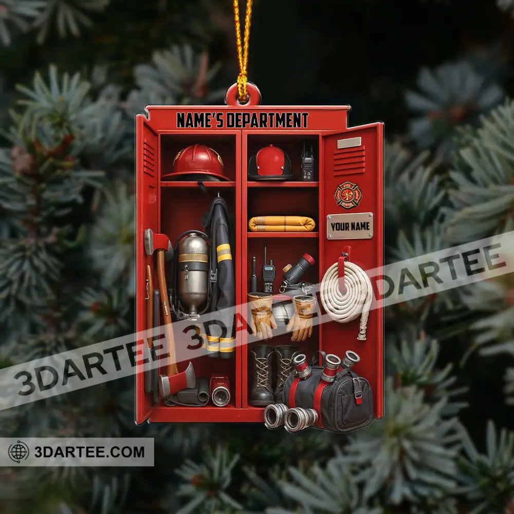 Fireman Corner Home Decor Christmas Ornament Personalized Ornament Ornament