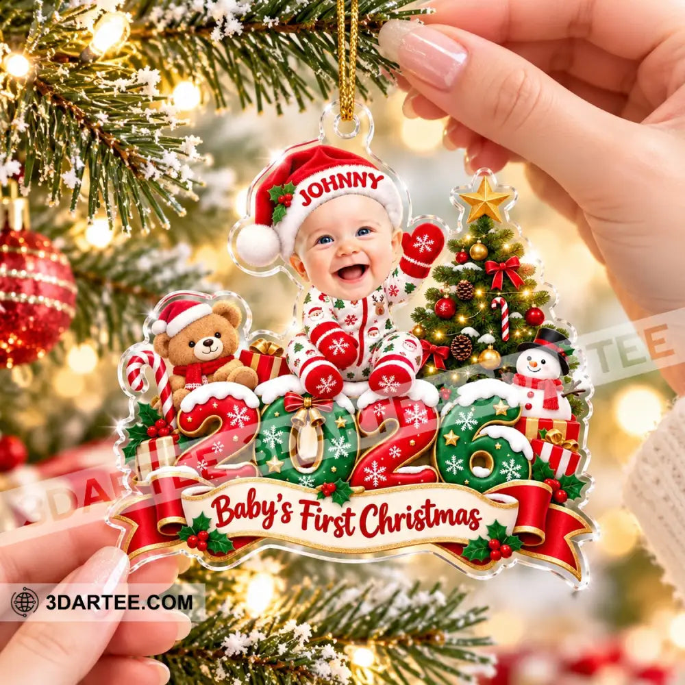 First Christmas Baby Home Decor Christmas Ornament Personalized Ornament - Ornament