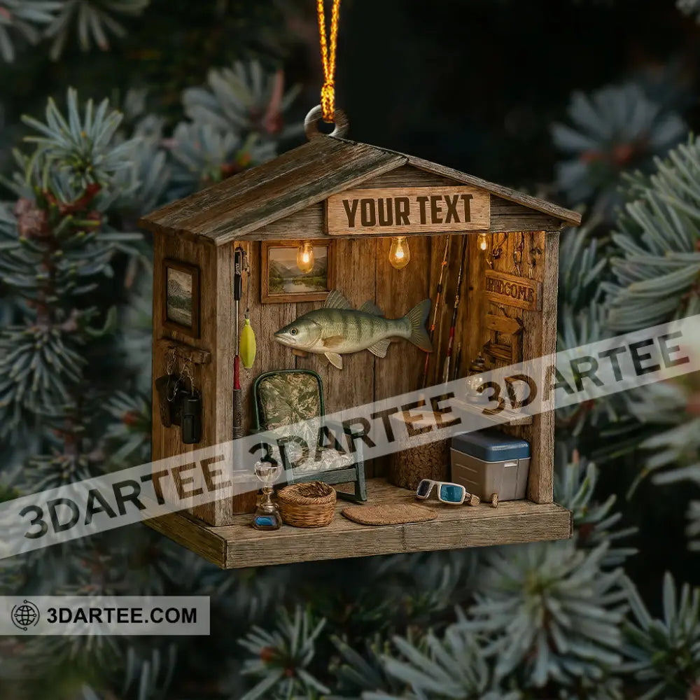 Fishing Lover Home Decor Christmas Ornament Personalized Ornament Ornament