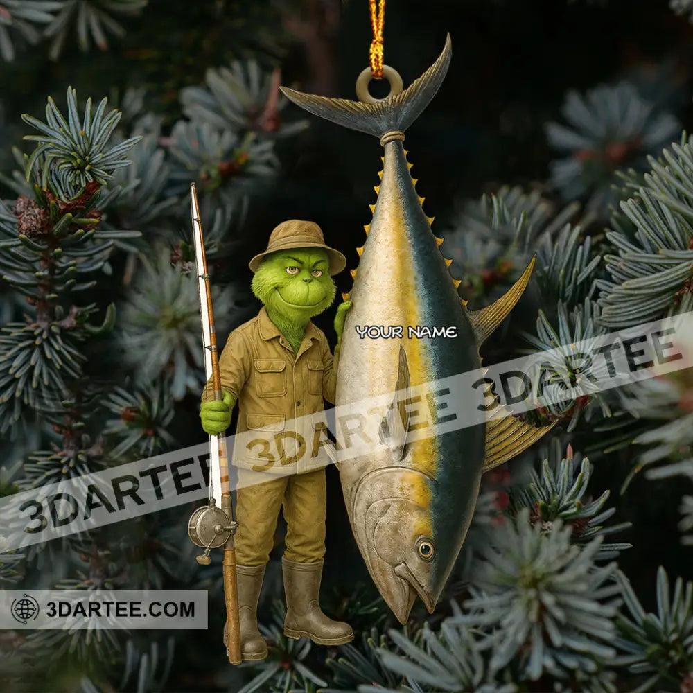 Fishing Lover Home Decor Christmas Ornament Personalized Ornament Ornament