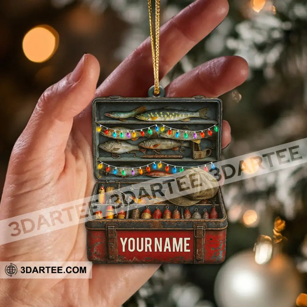 Fishing Lover Home Decor Christmas Ornament Personalized Ornament Ornament
