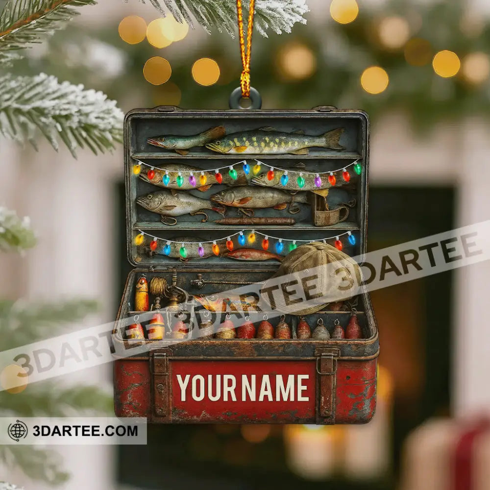 Fishing Lover Home Decor Christmas Ornament Personalized Ornament Ornament