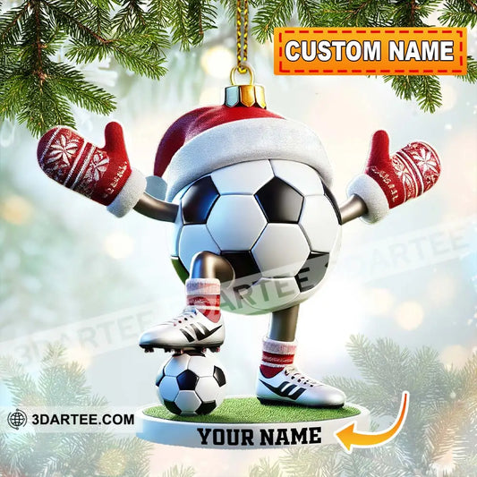 Football Ball Christmas Ornament Personalized Ornament 3.54’’ / 1 Ornament Ornament