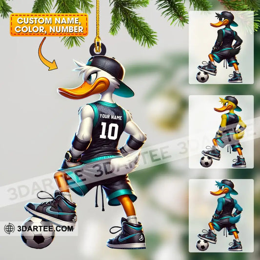 Football Duck Christmas Ornament Personalized Ornament 3.54’’ / 1 Ornament Ornament