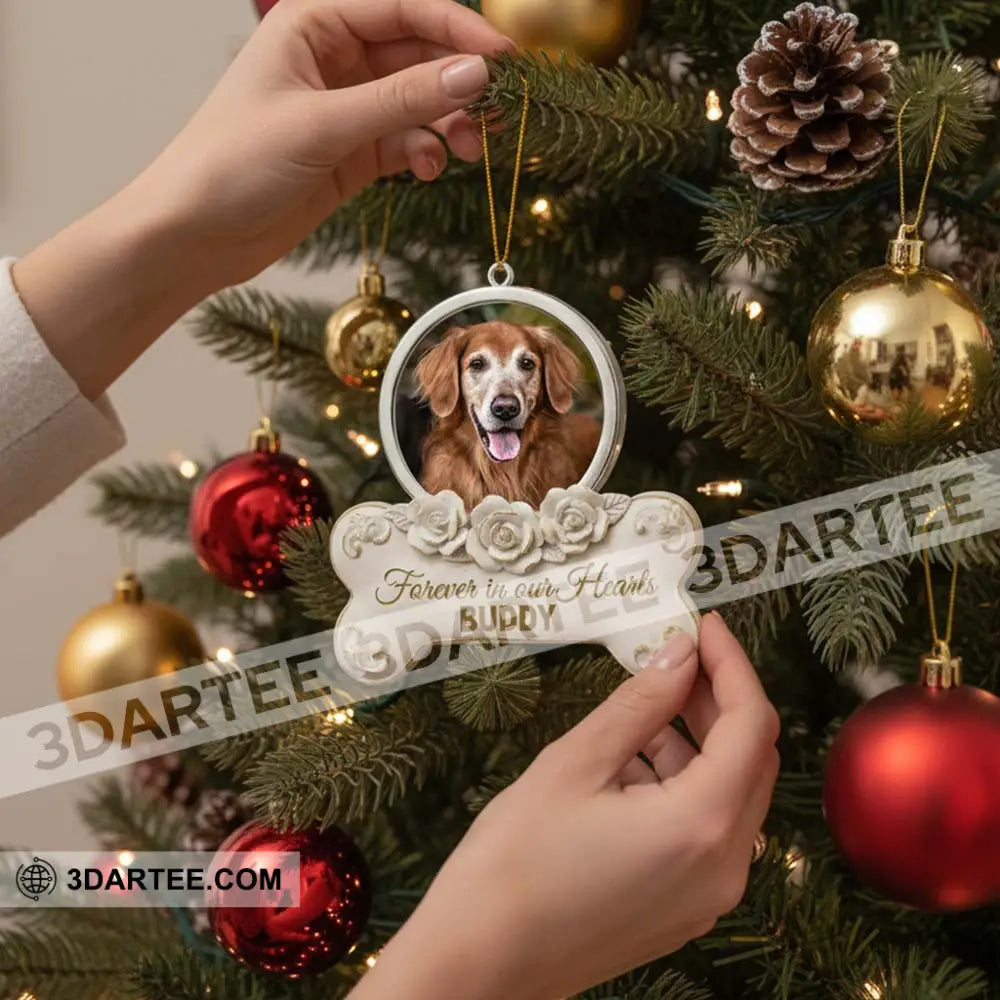 Forever In Our Hearts Memorial Home Decor Christmas Ornament Personalized Ornament Ornament