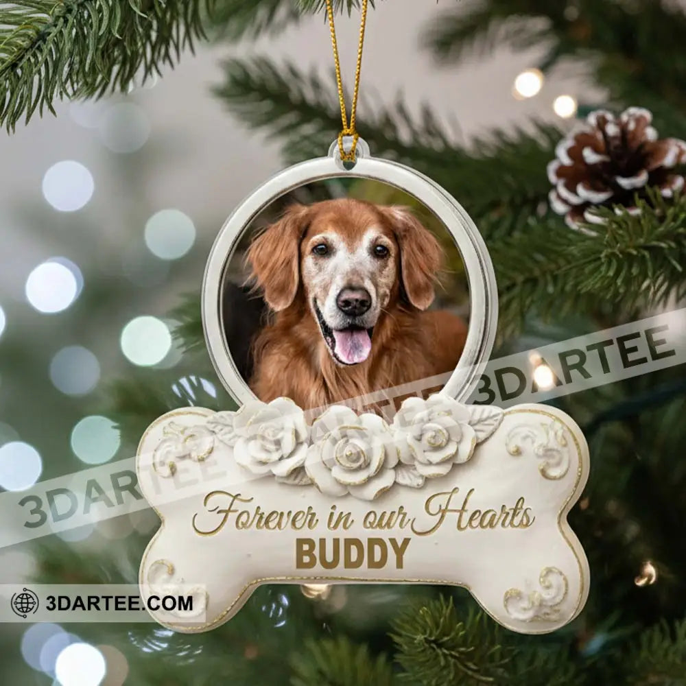Forever In Our Hearts Memorial Home Decor Christmas Ornament Personalized Ornament Ornament