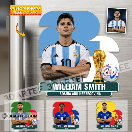 World Cup 2026 Fridge Magnet - Personalized Fridge Magnet - 3.54’’ / 1 piece - Fridge Magnet