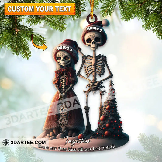 From Our First Kiss Till Our Last Breath Christmas Home Decor Christmas Ornament Personalized Ornament 3.54’’ / 1