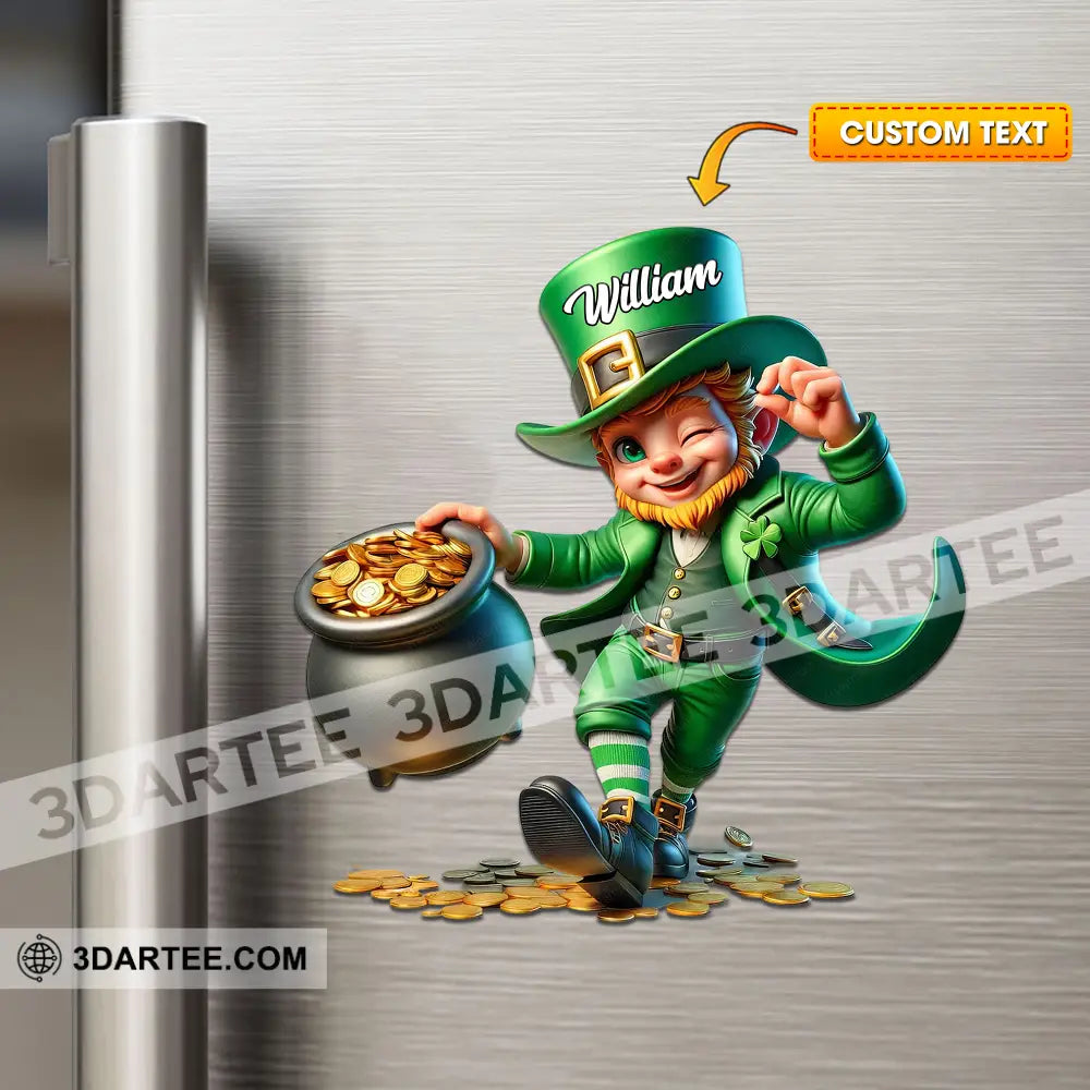 Funny Patrick’s Day Fridge Magnet - Personalized 3.54’’ / 1 Piece