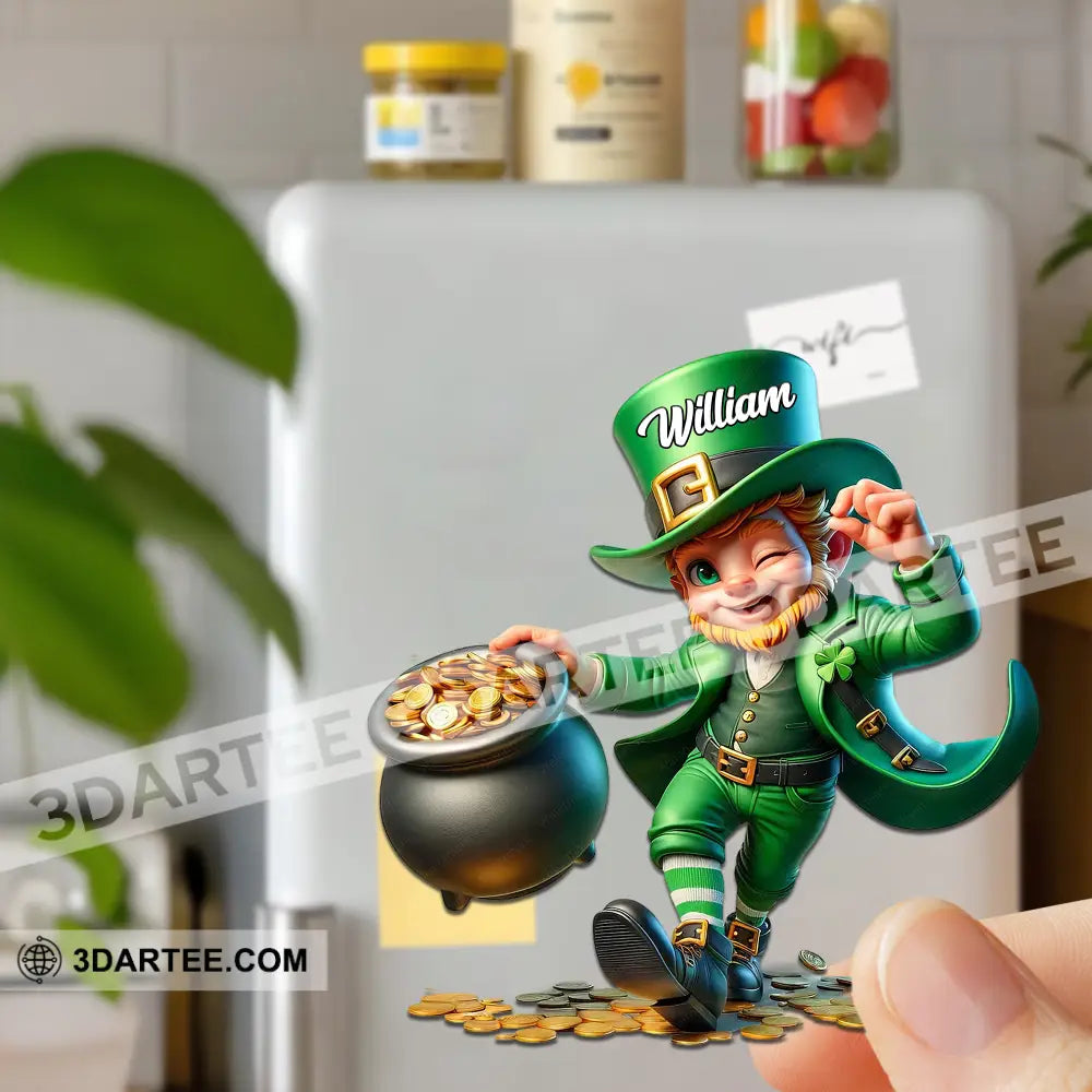 Funny Patrick’s Day Fridge Magnet - Personalized