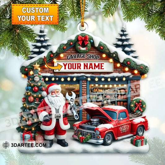 Garage Shop Home Decor Christmas Ornament Personalized Ornament 3.54’’ / 1 Ornament Ornament