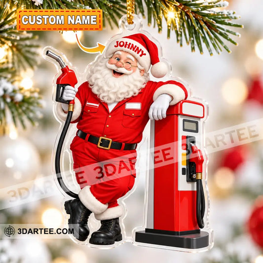 Gas Station Attendant Home Decor Christmas Ornament Personalized Ornament - 3.54’’ / 1 Ornament - Ornament