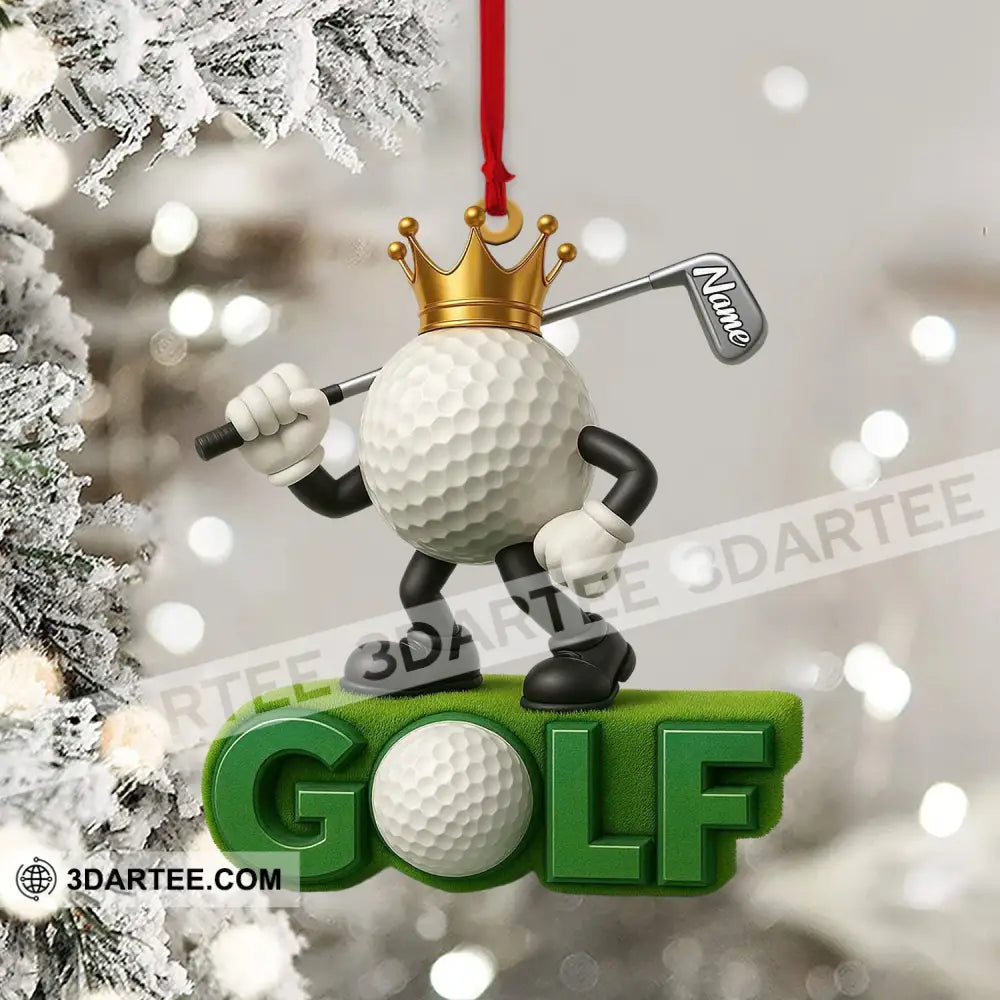 Golf King Christmas Home Decor Christmas Ornament Personalized Ornament Ornament