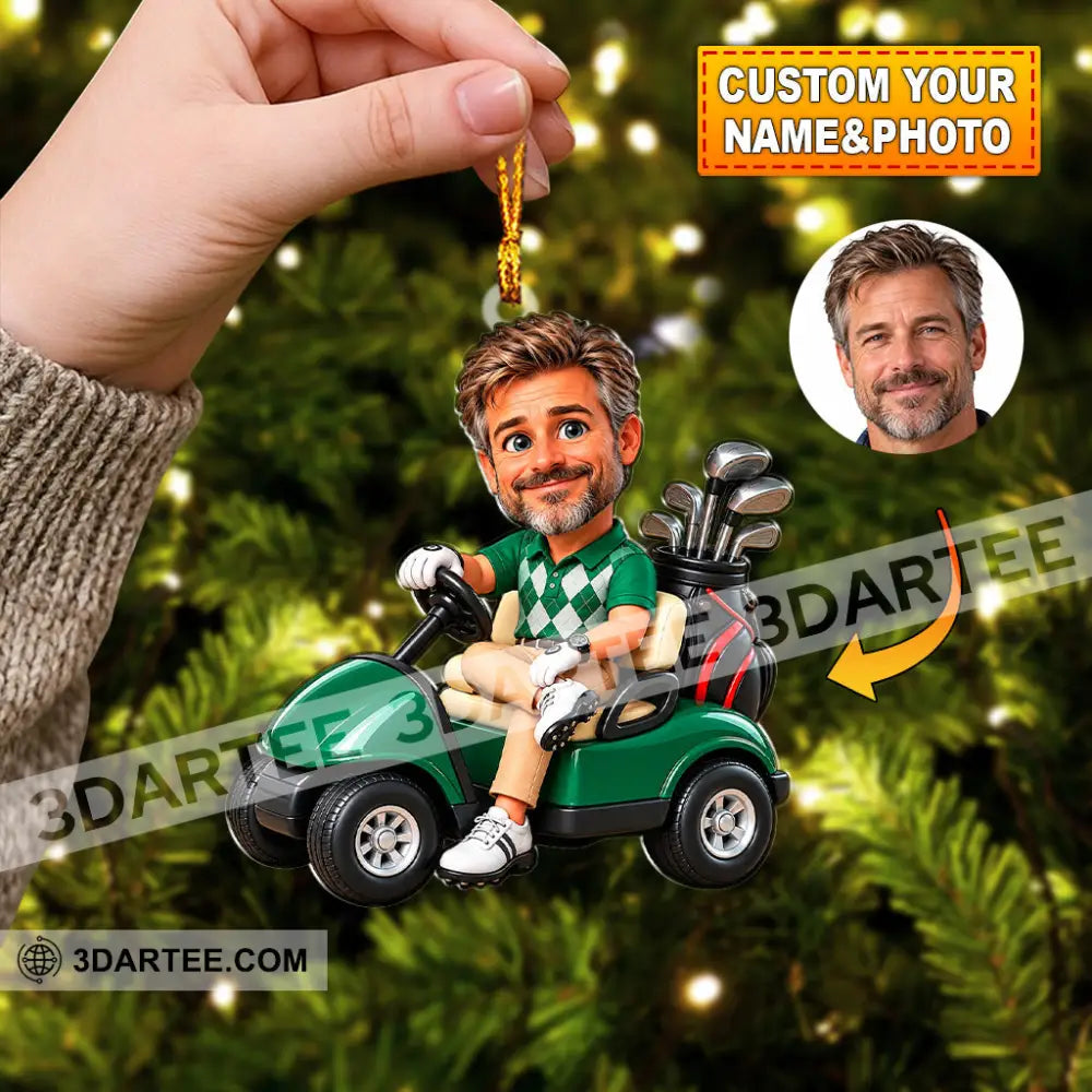 Golf Man Home Decor Christmas Ornament Personalized Ornament - 3.54’’ / 1 Ornament - Ornament