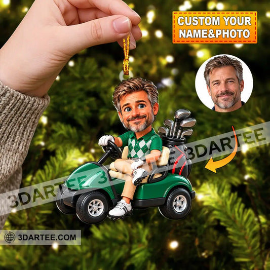 Golf Man Home Decor Christmas Ornament Personalized Ornament - 3.54’’ / 1 Ornament - Ornament
