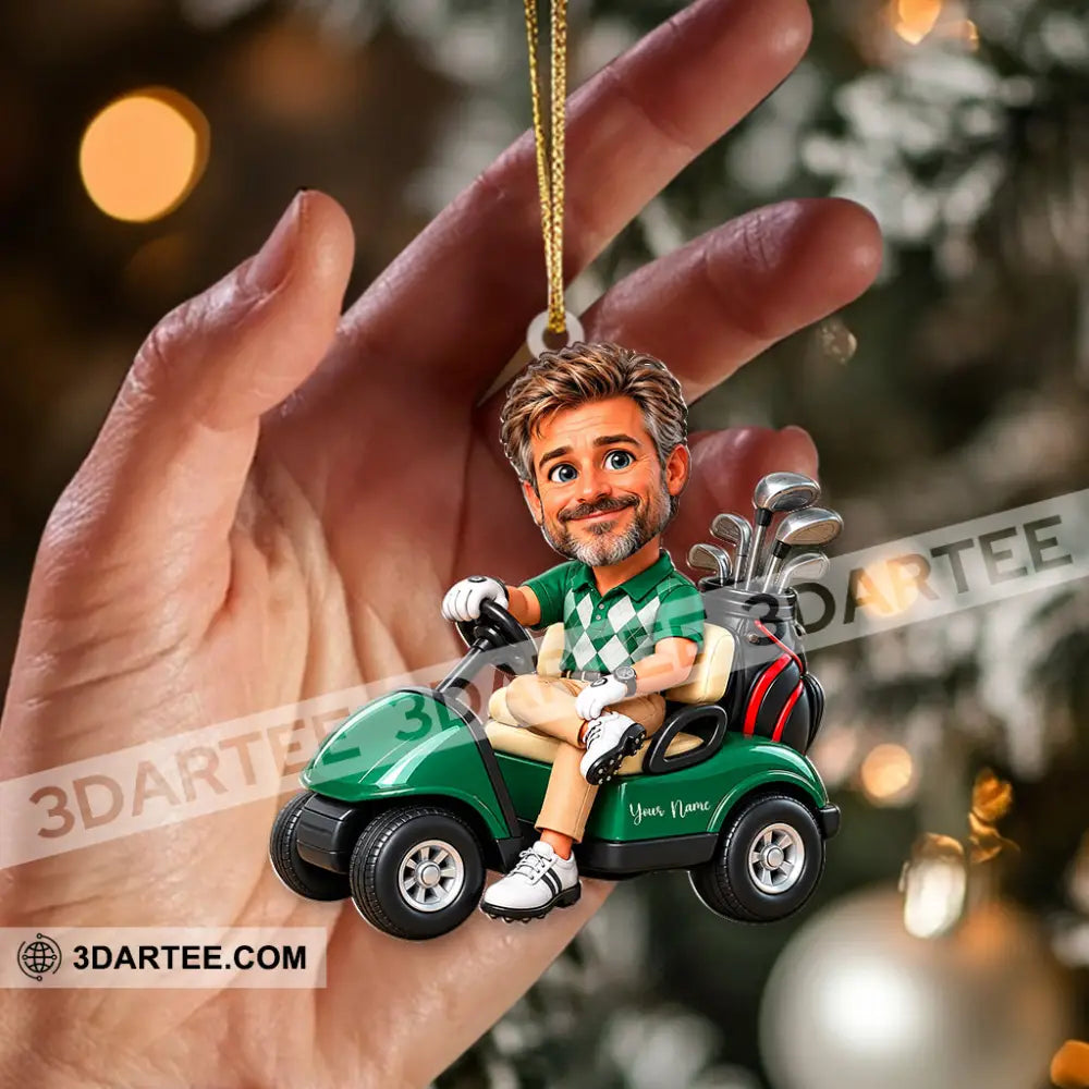 Golf Man Home Decor Christmas Ornament Personalized Ornament - Ornament