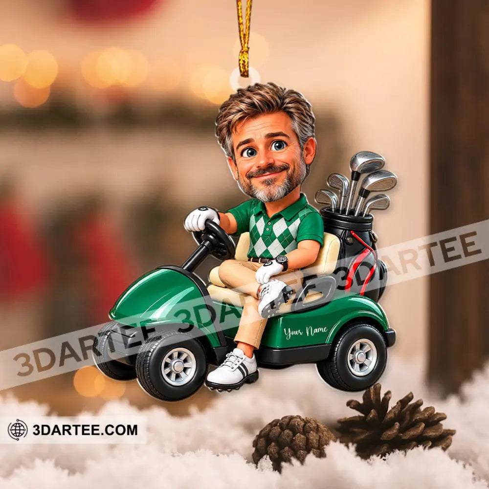 Golf Man Home Decor Christmas Ornament Personalized Ornament - Ornament