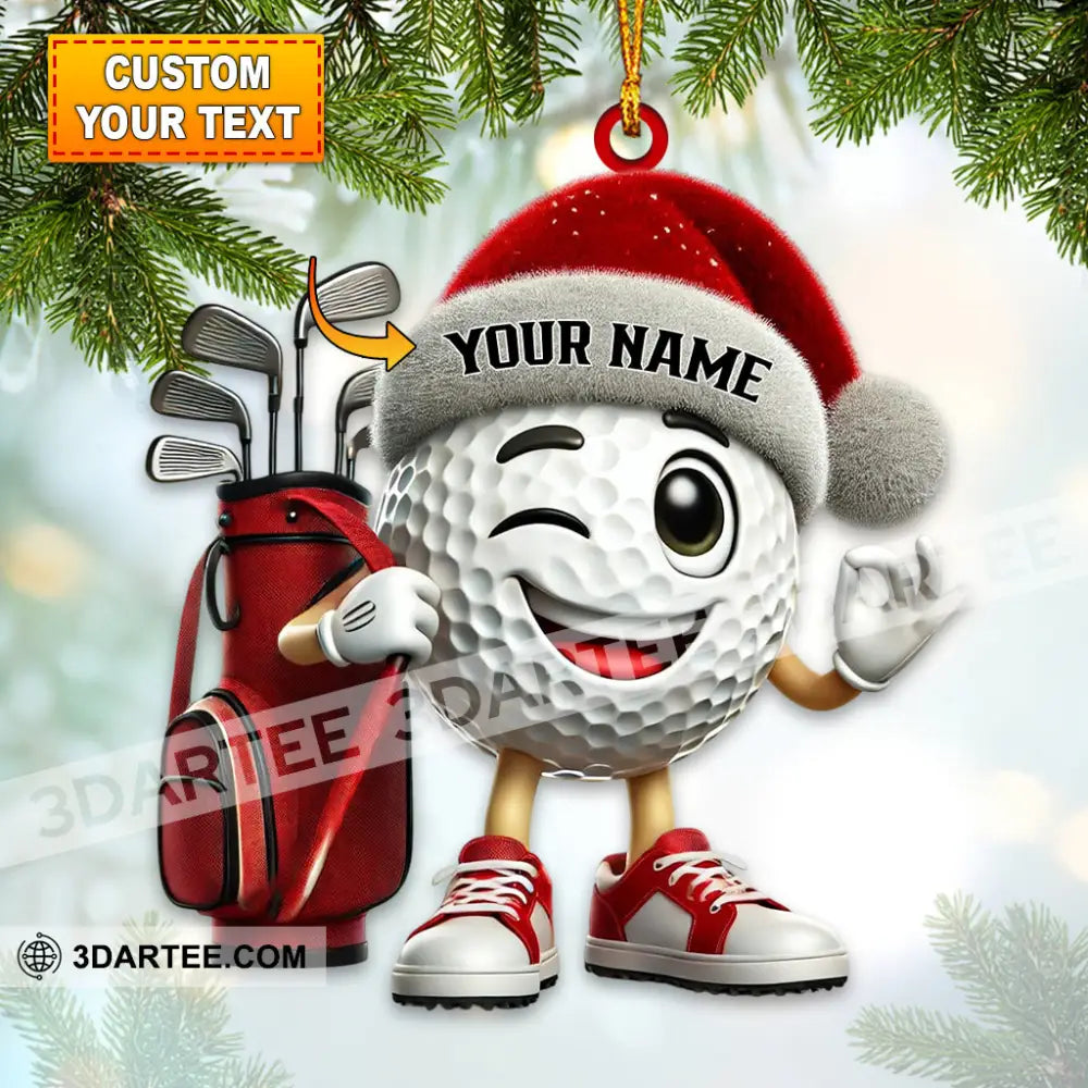 Golf Player Home Decor Christmas Ornament Personalized Ornament 3.54’’ / 1 Ornament Ornament