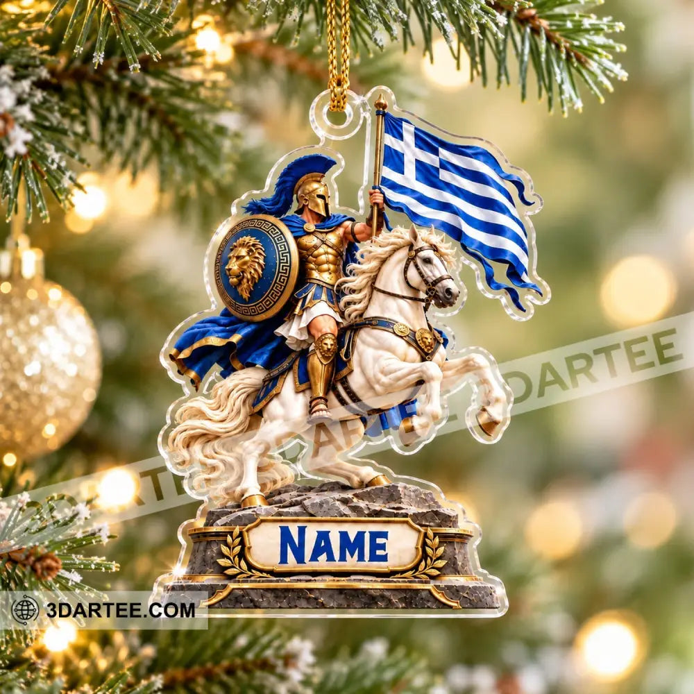 Greece Home Decor Christmas Ornament Personalized Ornament - Ornament