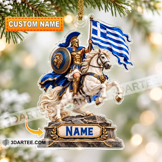 Greece Home Decor Christmas Ornament Personalized Ornament - 3.54’’ / 1 Ornament - Ornament