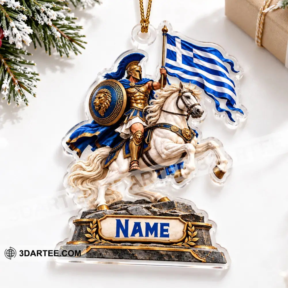 Greece Home Decor Christmas Ornament Personalized Ornament - Ornament