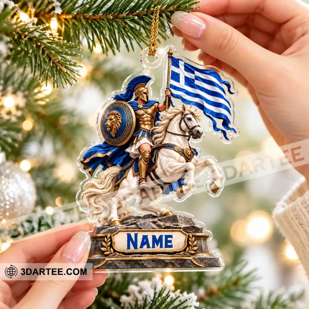 Greece Home Decor Christmas Ornament Personalized Ornament - Ornament