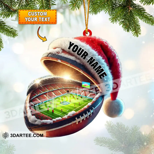 Gridiron Football Stadium Home Decor Christmas Ornament Personalized Ornament 3.54’’ / 1 Ornament Ornament