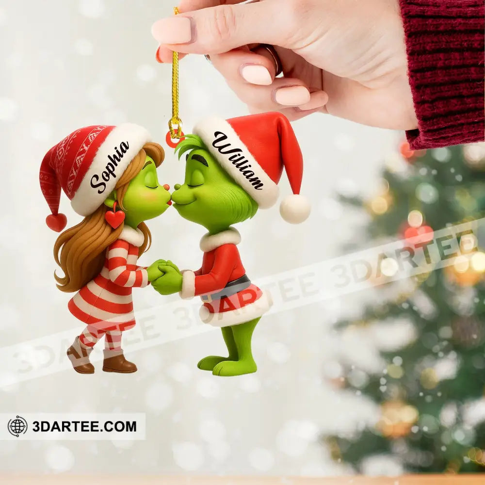 Grinch Couple Home Decor Christmas Ornament Personalized Ornament Ornament