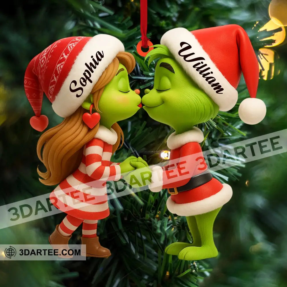 Grinch Couple Home Decor Christmas Ornament Personalized Ornament Ornament